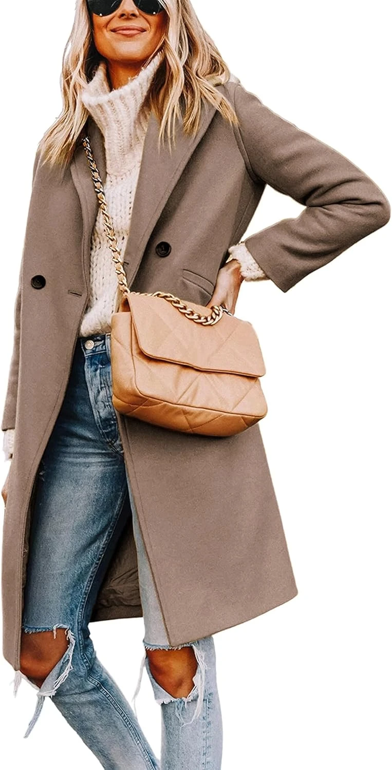 Camel wrap coat for office leopard outfit
