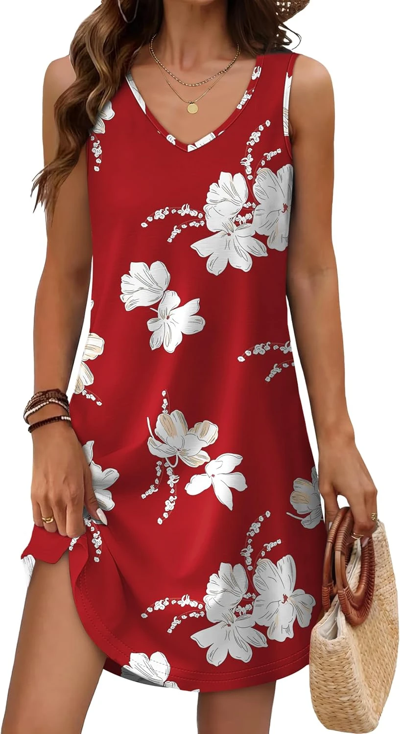 Casual floral swing dress in relaxed cut