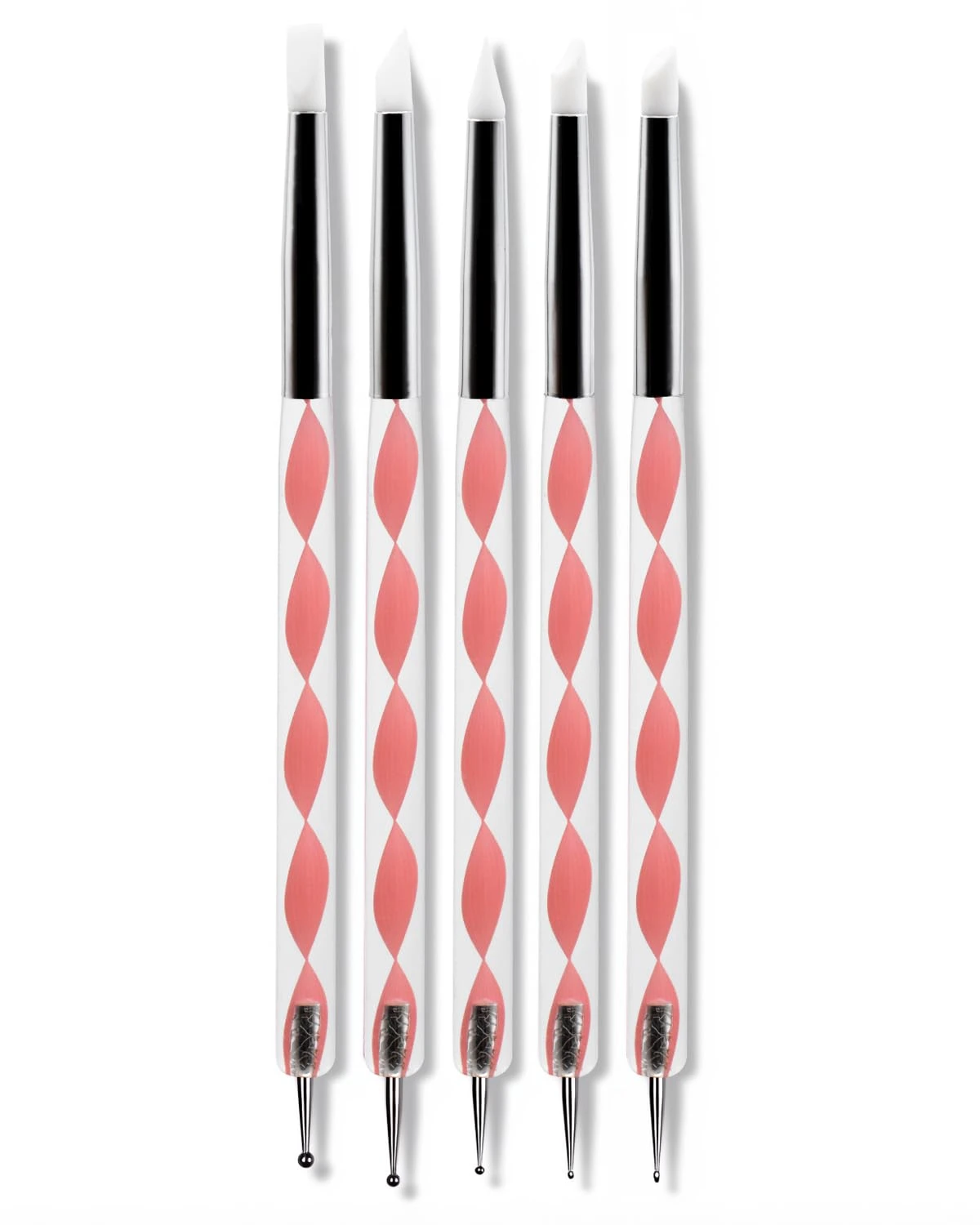 Chrome application silicone pen for gold nails powder