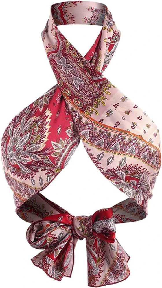 Citrus print wrap top for summer outfit