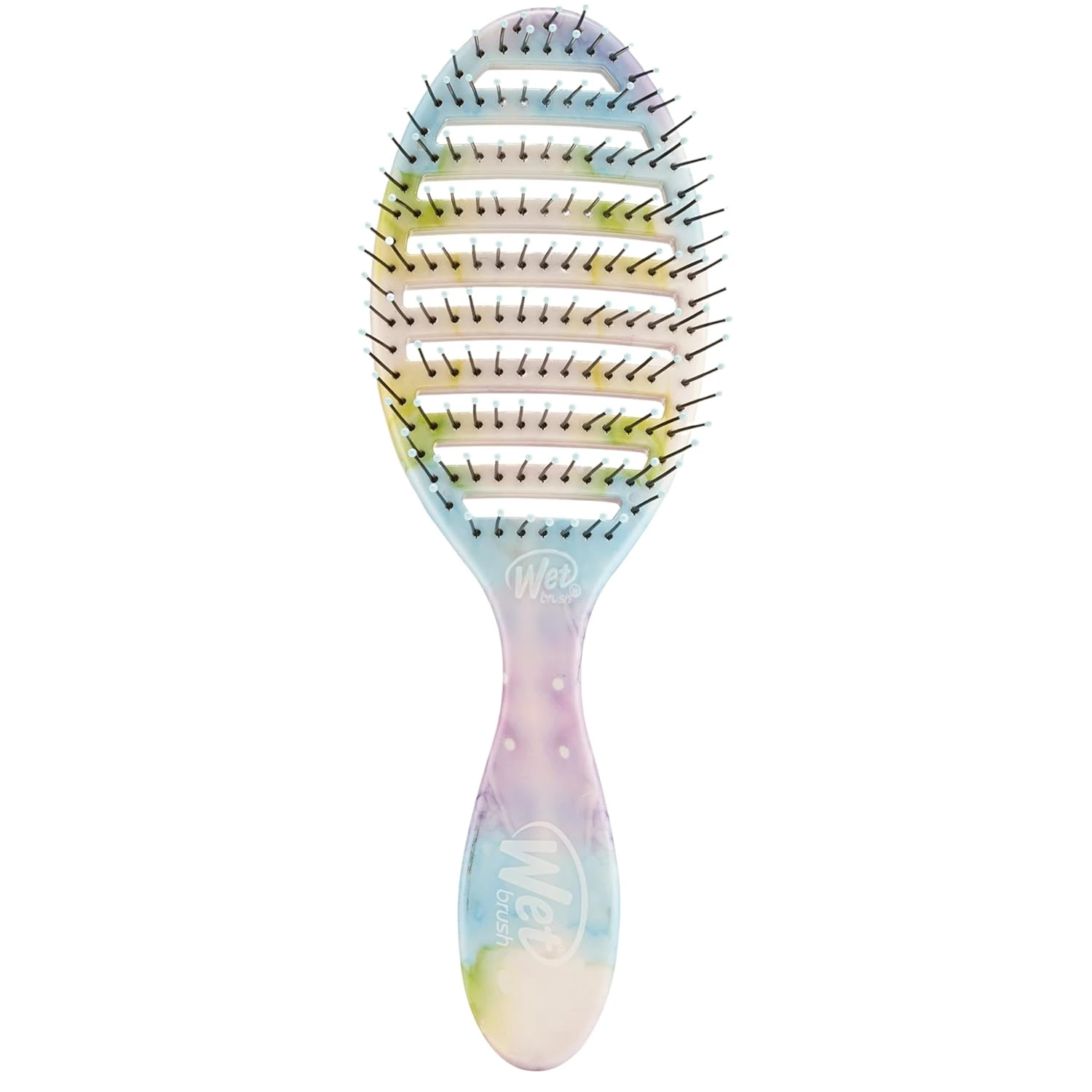 Color safe detangling brush for tinted hair