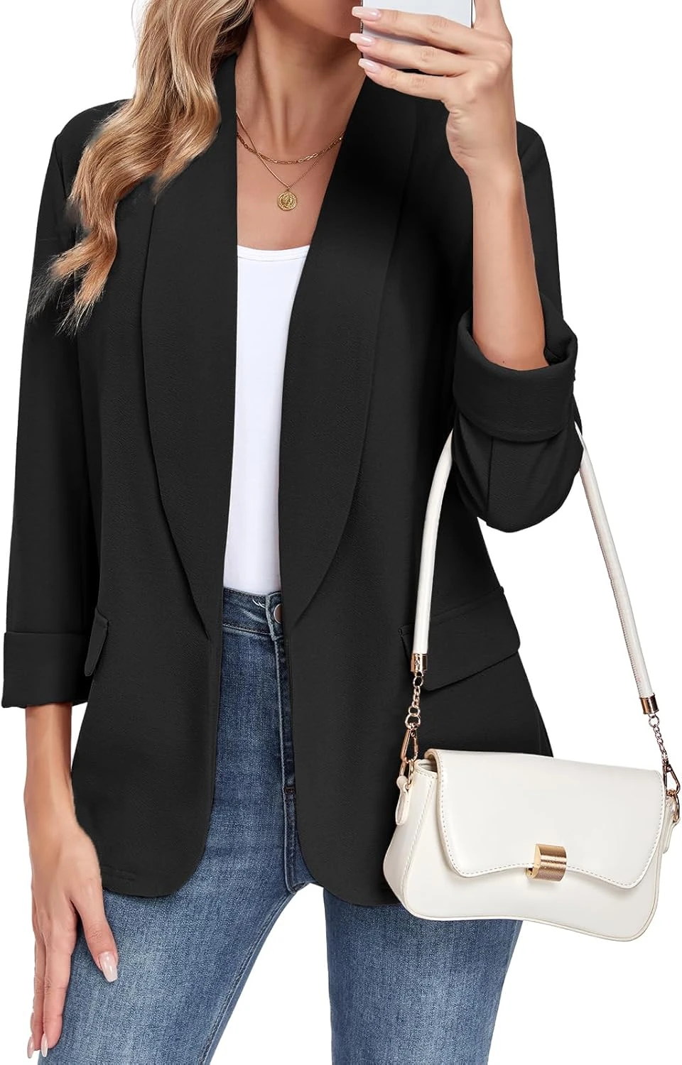Colored suit blazer for creative interview