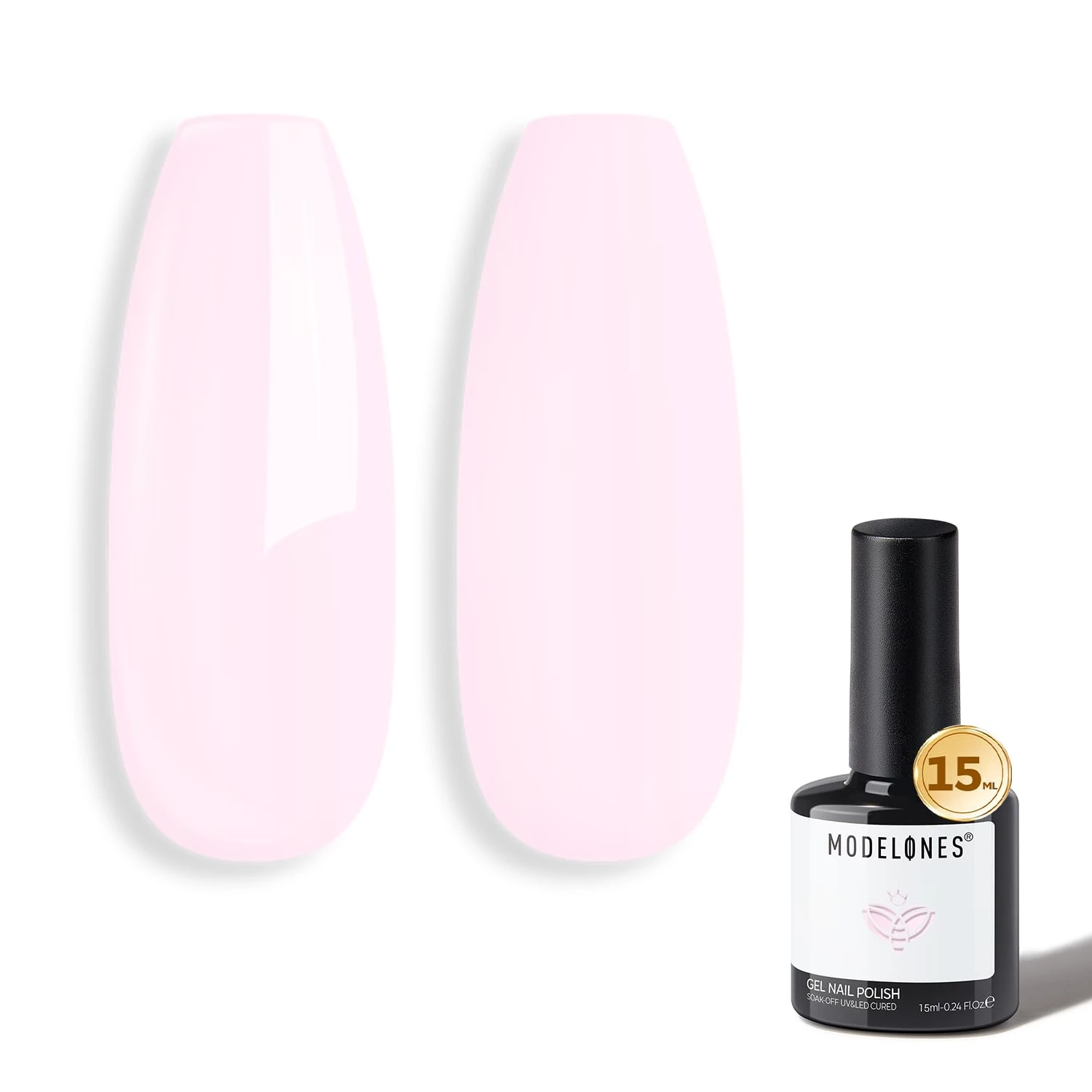 Cream pink syrup gel for milky pink nails