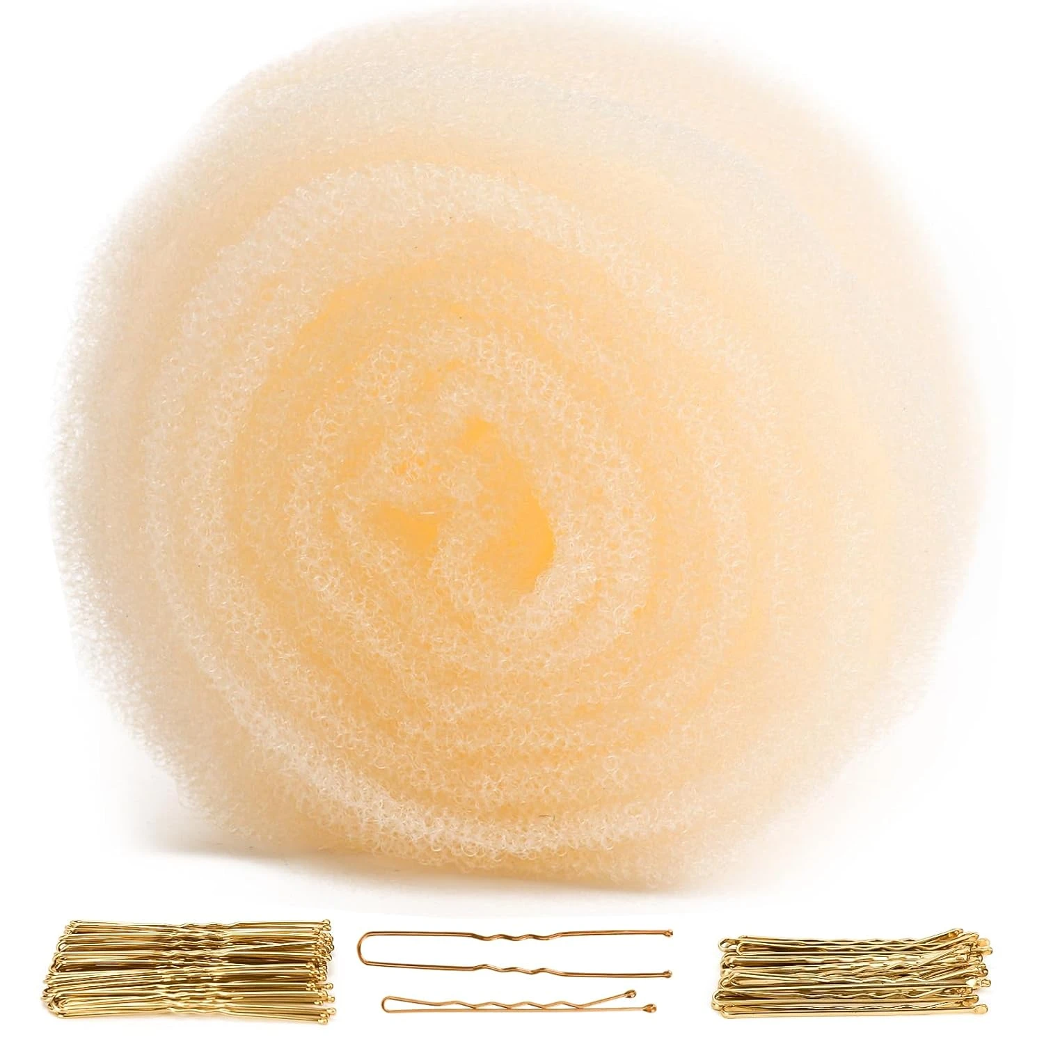 Crown braid padding for double waterfall style