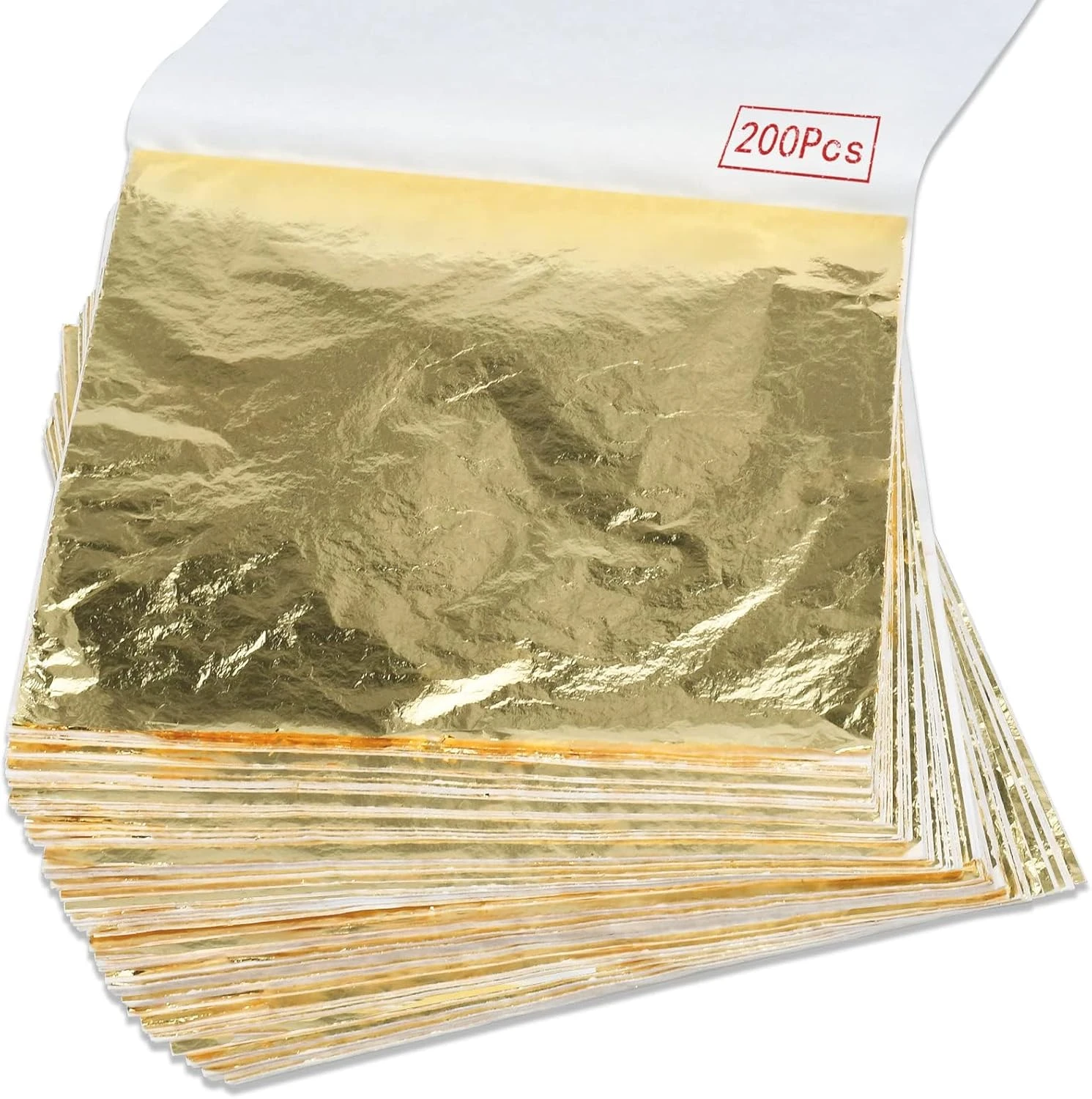 Crushed gold leaf sheets for gold marble nails veins