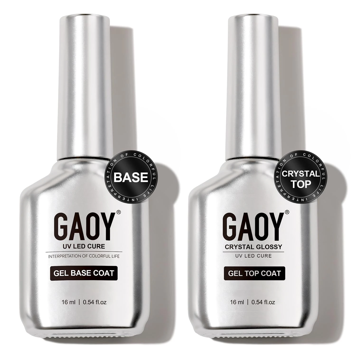 Crystal gloss top coat for pearl white nails