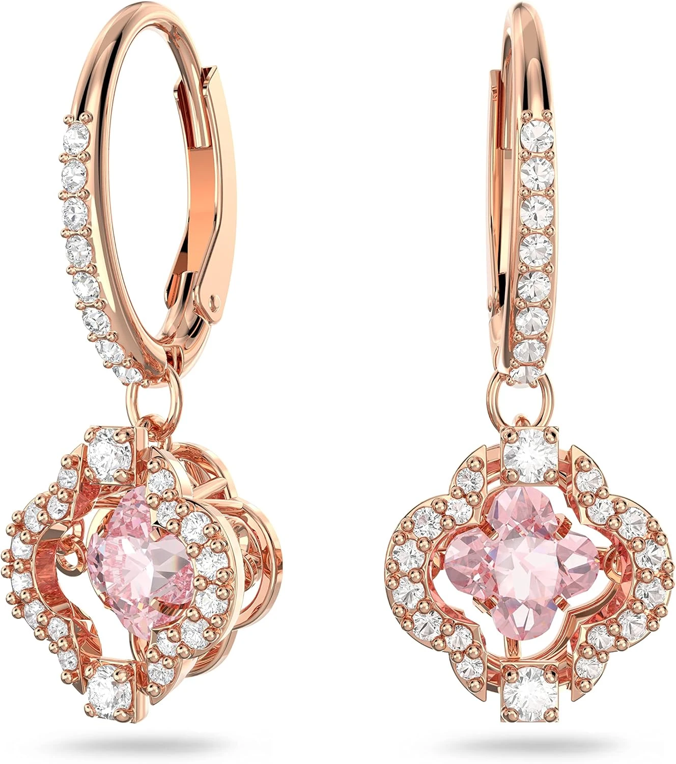 Crystal statement earrings for satin slip maxi