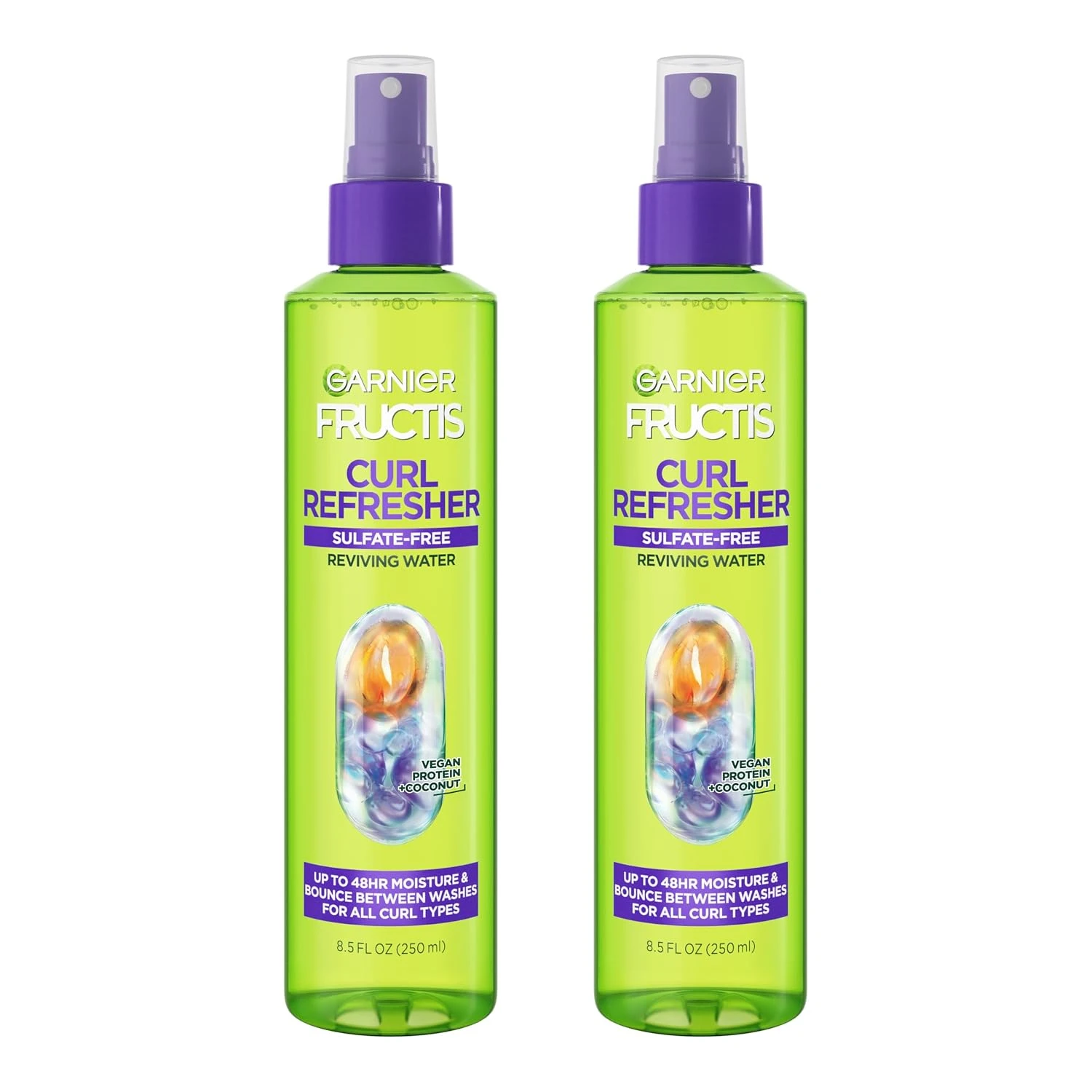 Curl refresh spray for curly waterfall braid