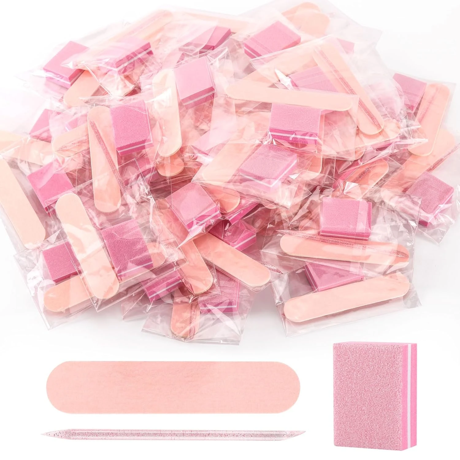 Mini cuticle care kit for pink nails prep