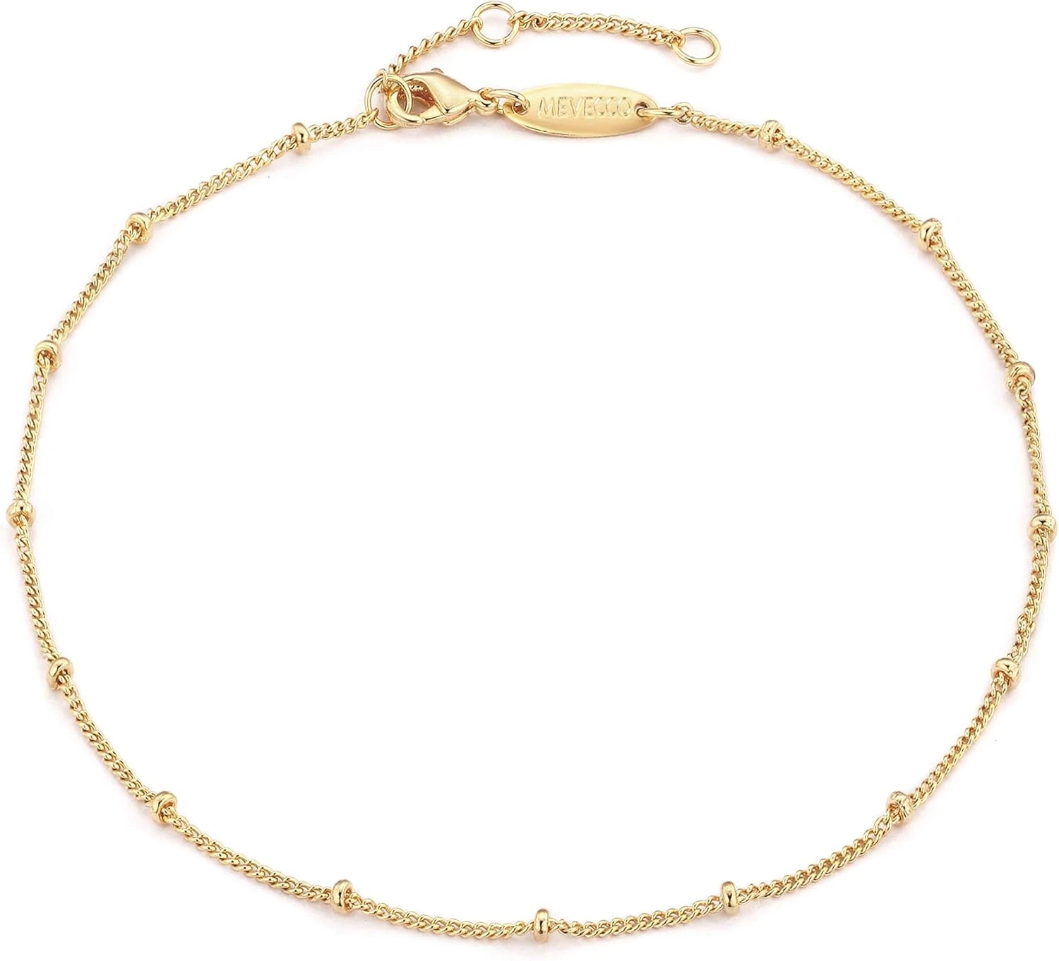Gold chain anklet for golden hour outfit