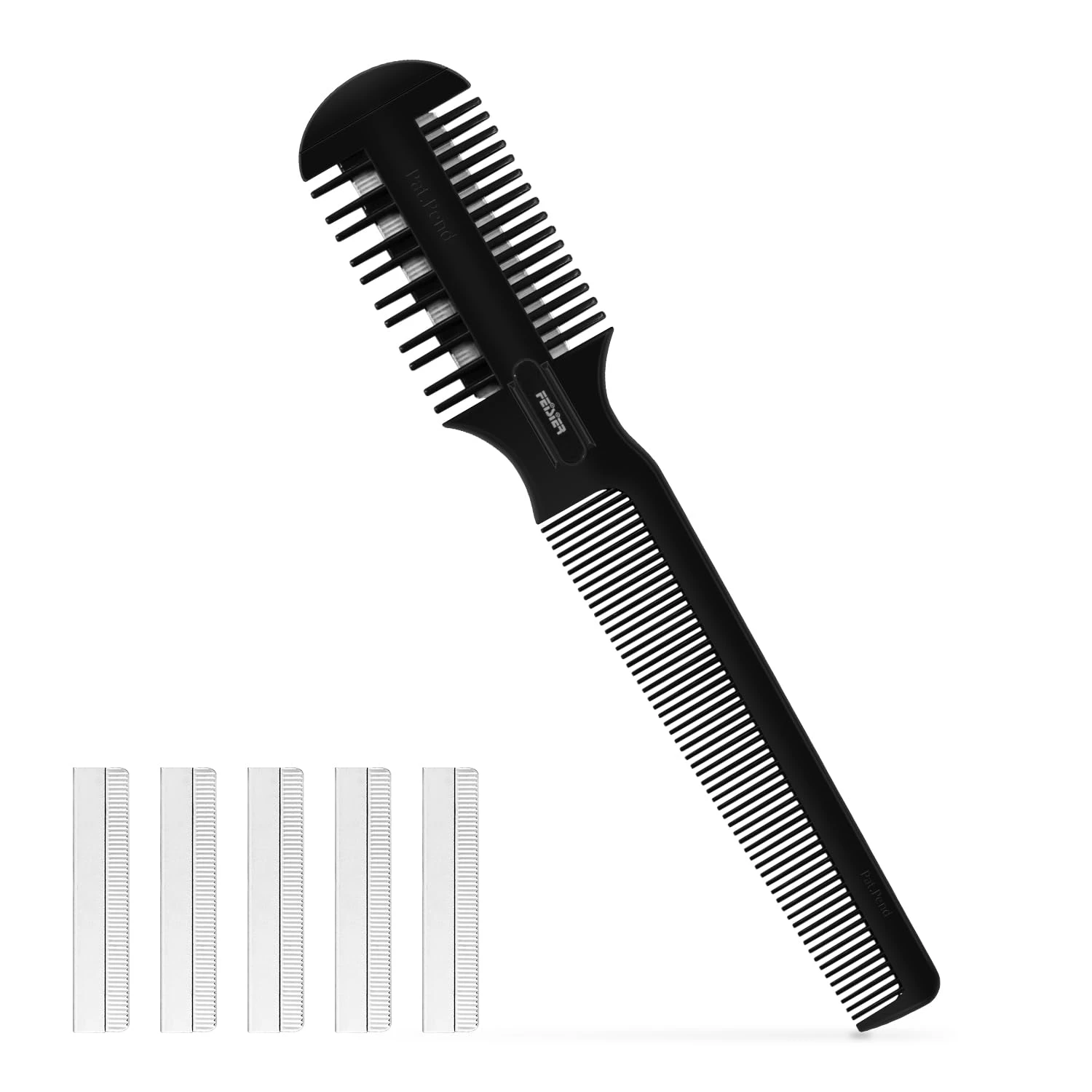 Detail trimming comb for wolf mullet upkeep