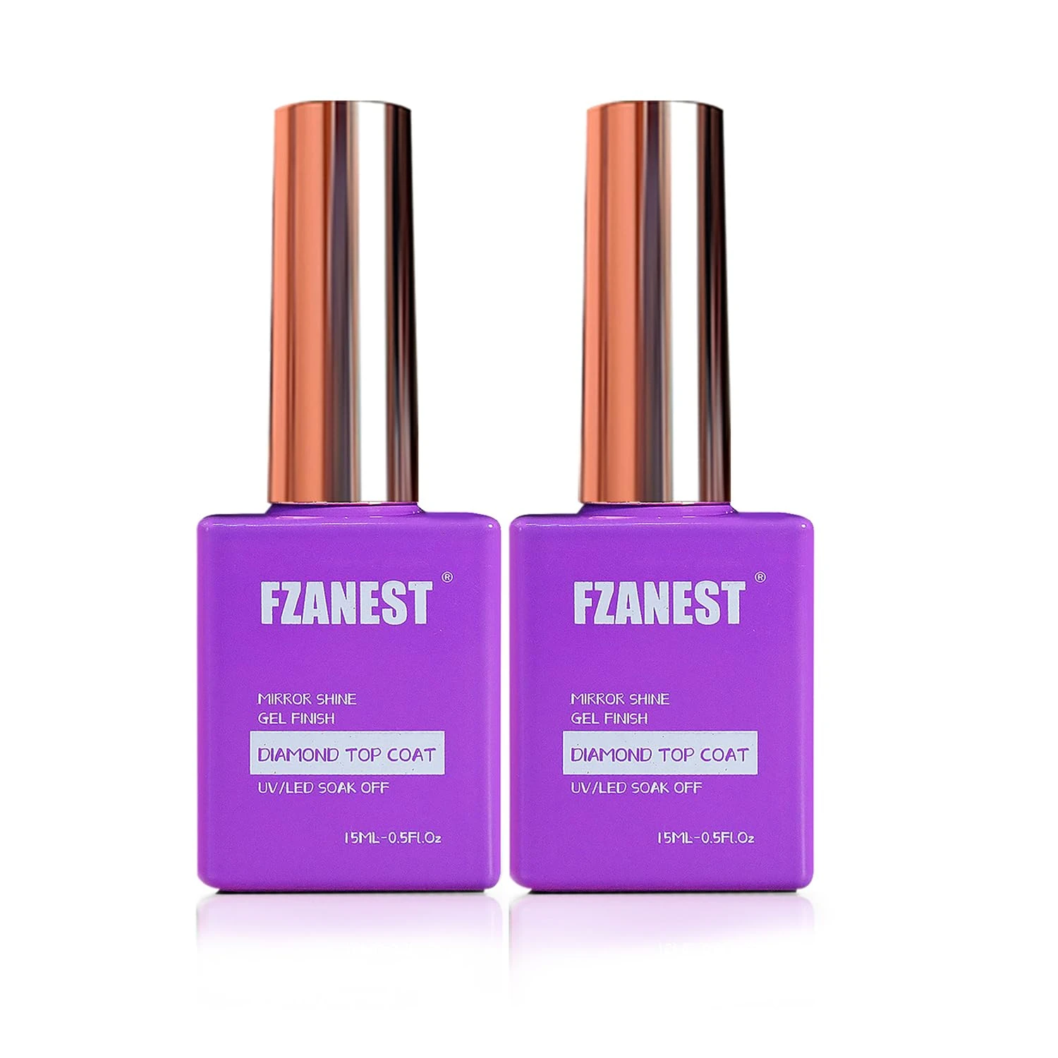 Diamond top coat gel for cat eye nails shine