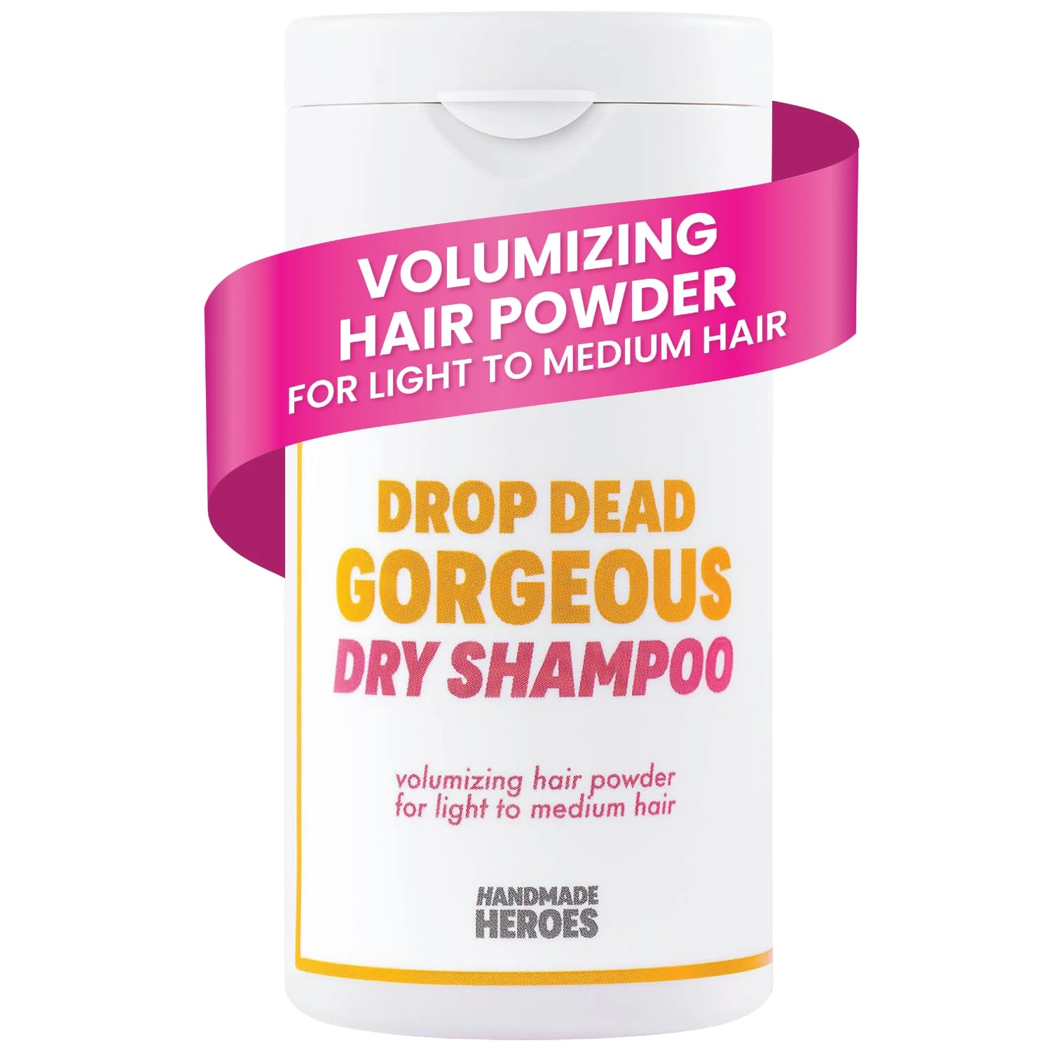 Light dry shampoo powder for blonde curtain bangs