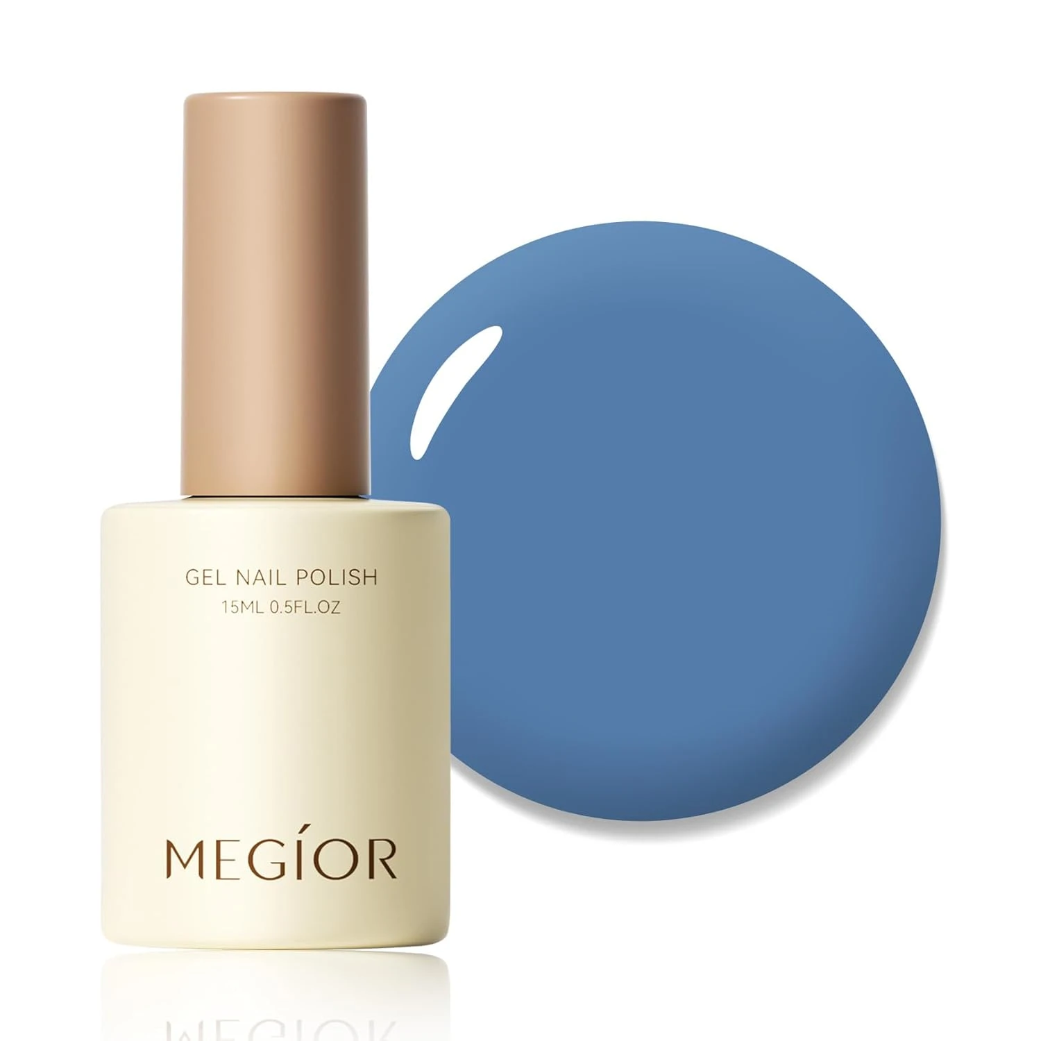 Dusty blue gel polish for matte aura nails core