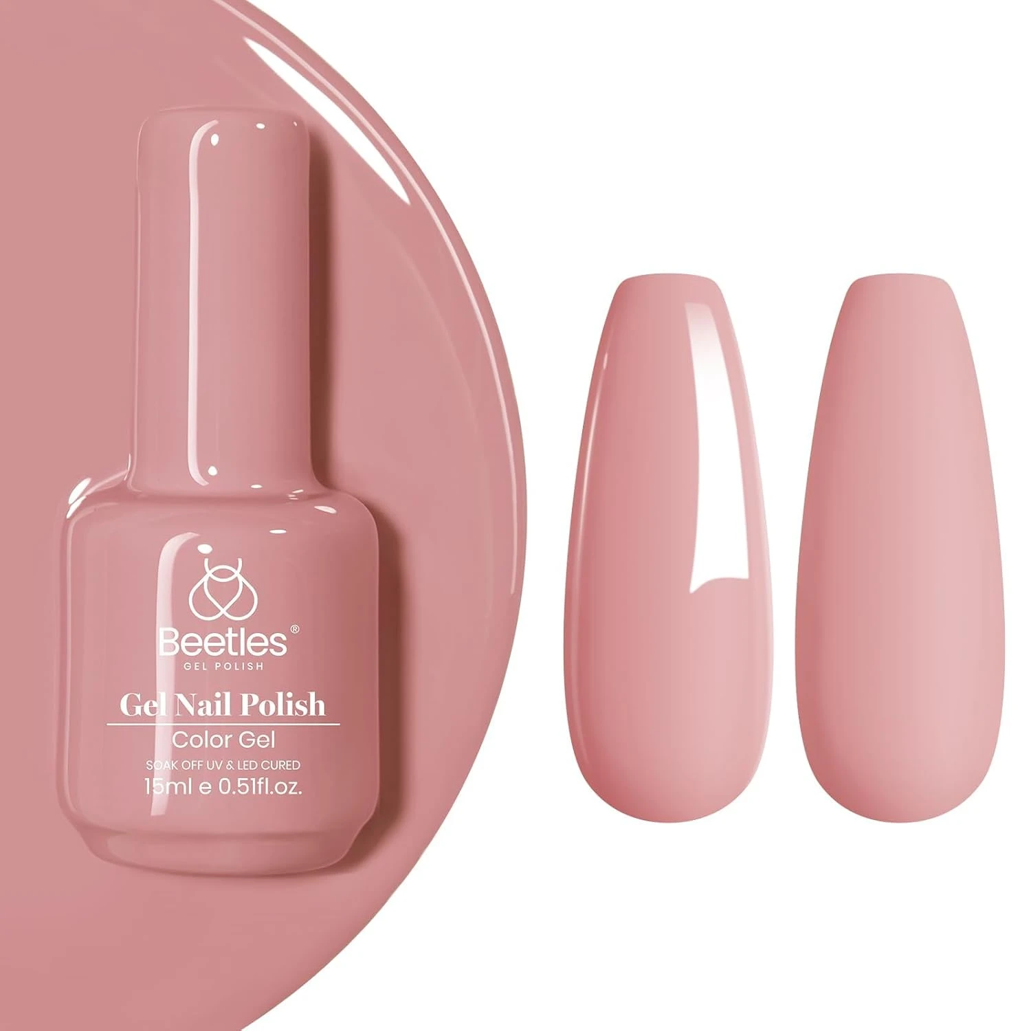 Dusty pink gel polish for sage green and pink nails