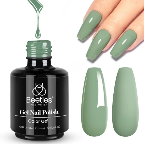 Eucalyptus sage gel polish for sage wedding nails