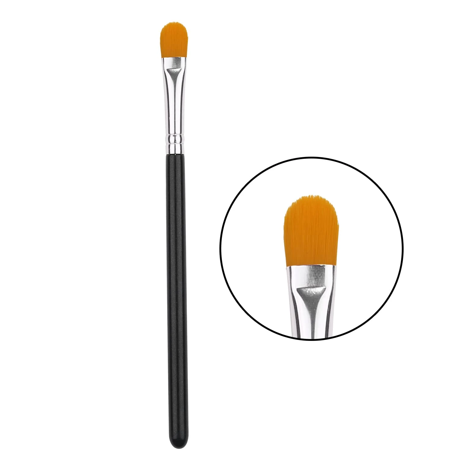 Flat carve brush for cut crease line