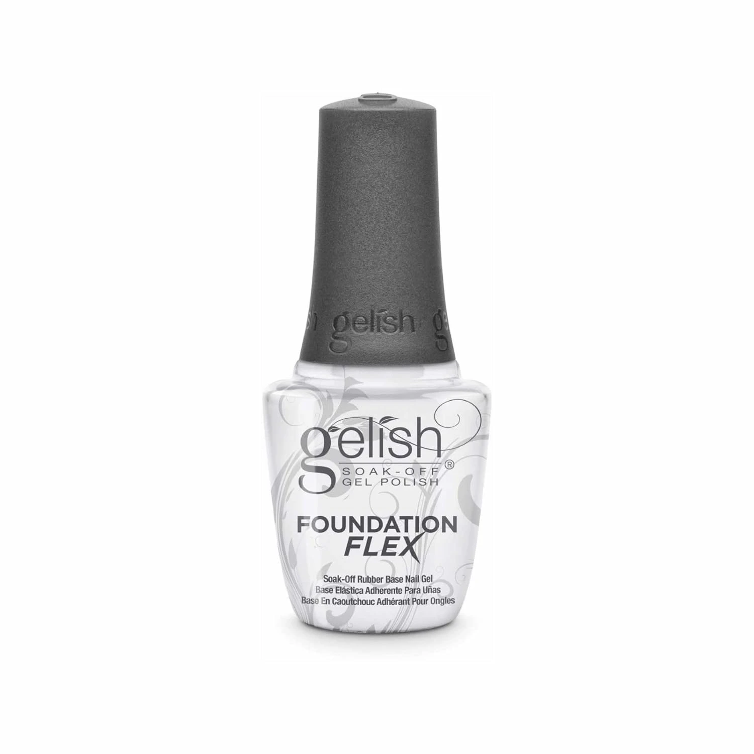 Flexible gel base coat for sage green nails