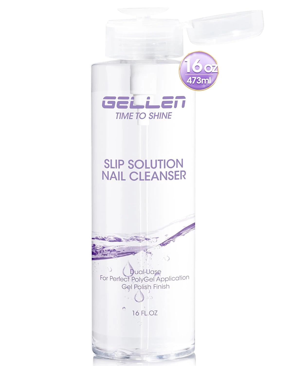 Gel cleanser solution for chrome nails prep
