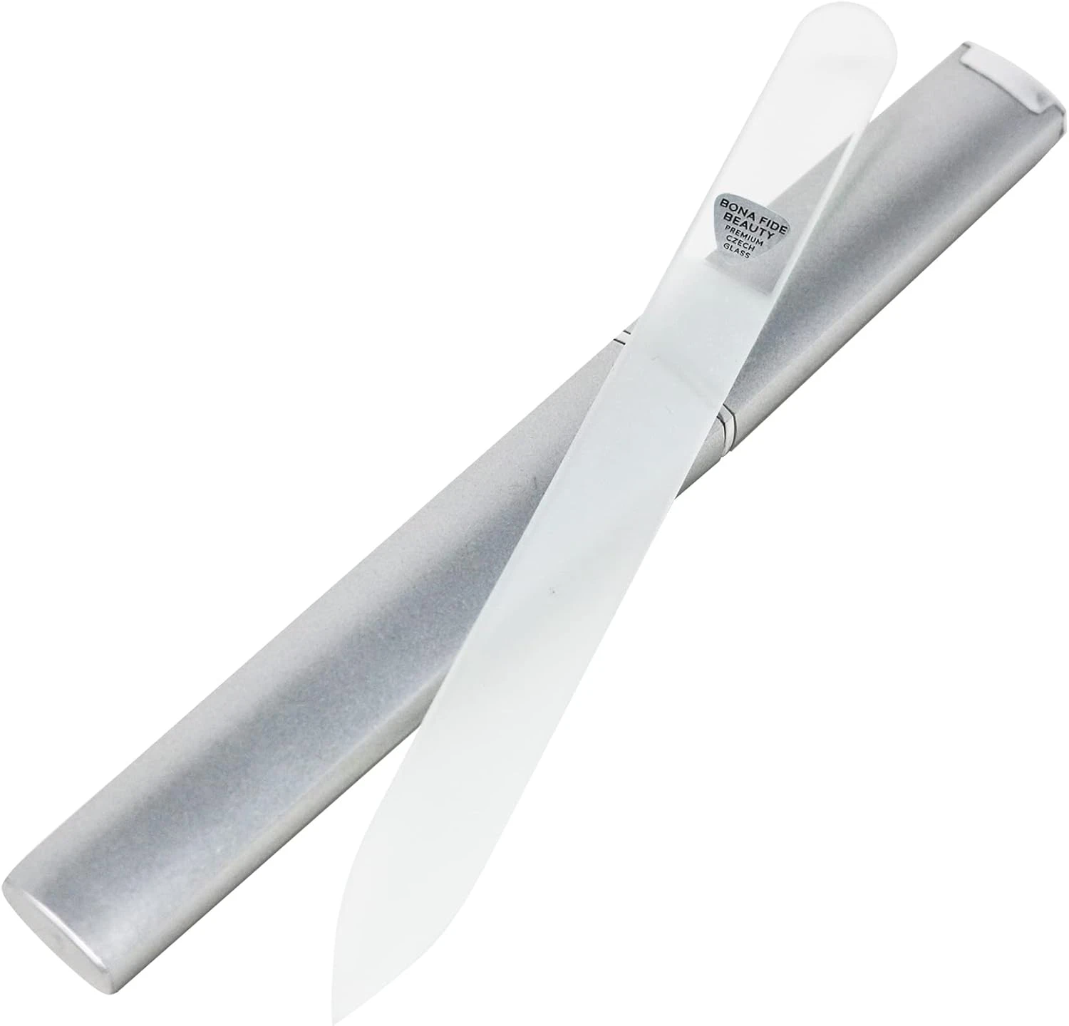 Glass nail file for shaping short aura nails