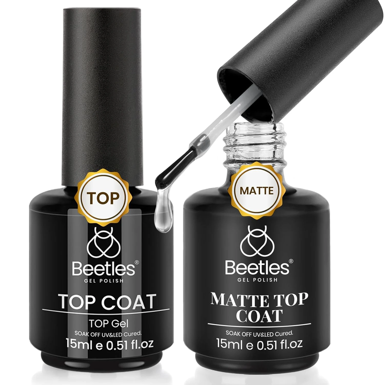 Glossy velvet top coat for mocha velvet nails