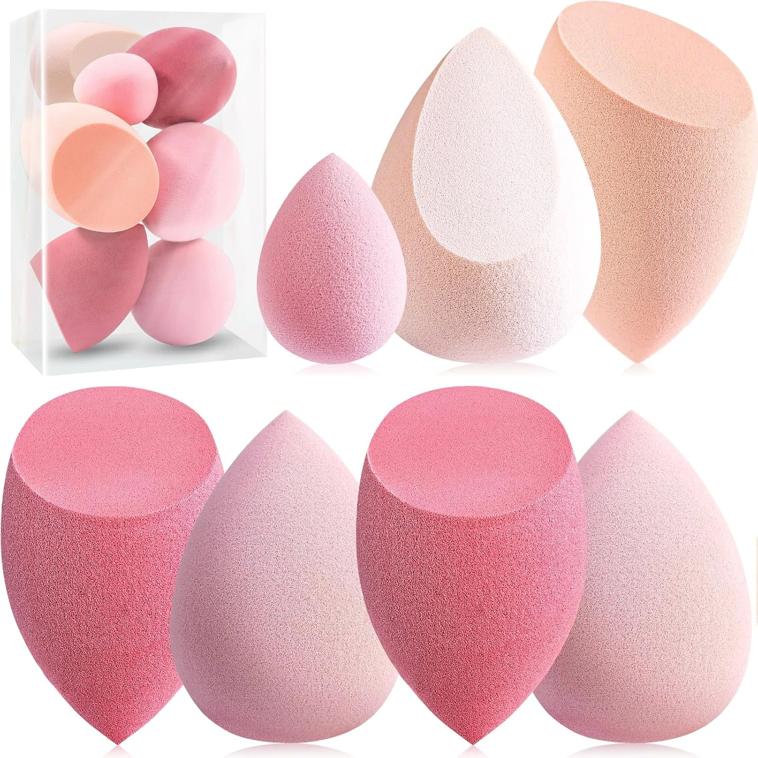 Gradient makeup sponge for blending ombre nails