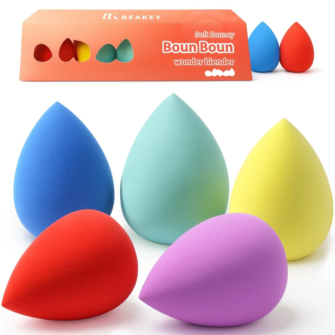 Gradient makeup sponge for blending ombre nails