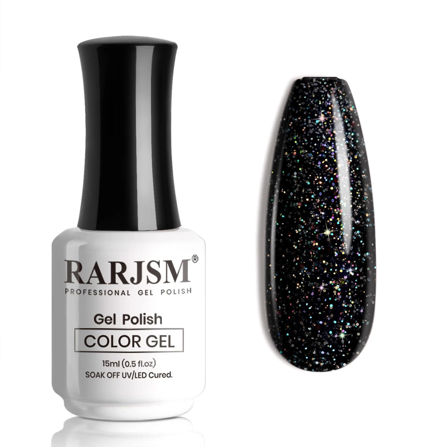 Gunmetal shimmer gel for black velvet nails