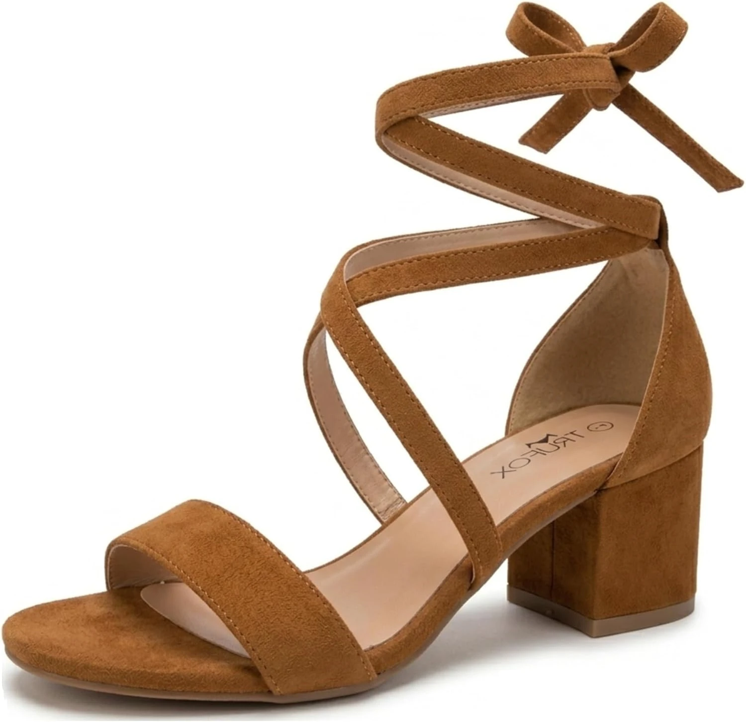 Ankle tie heeled sandals for wrap maxi
