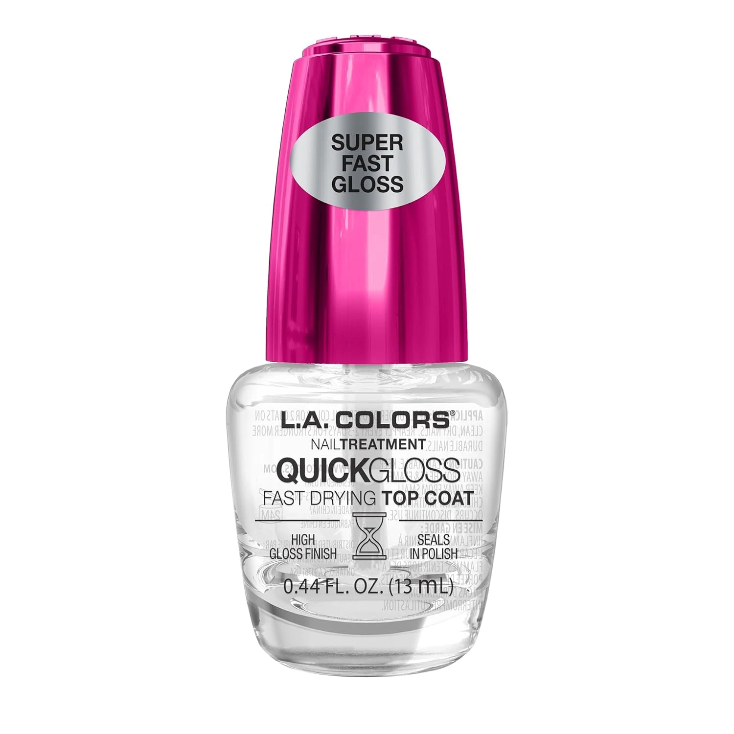 High shine top coat sealing ombre nails