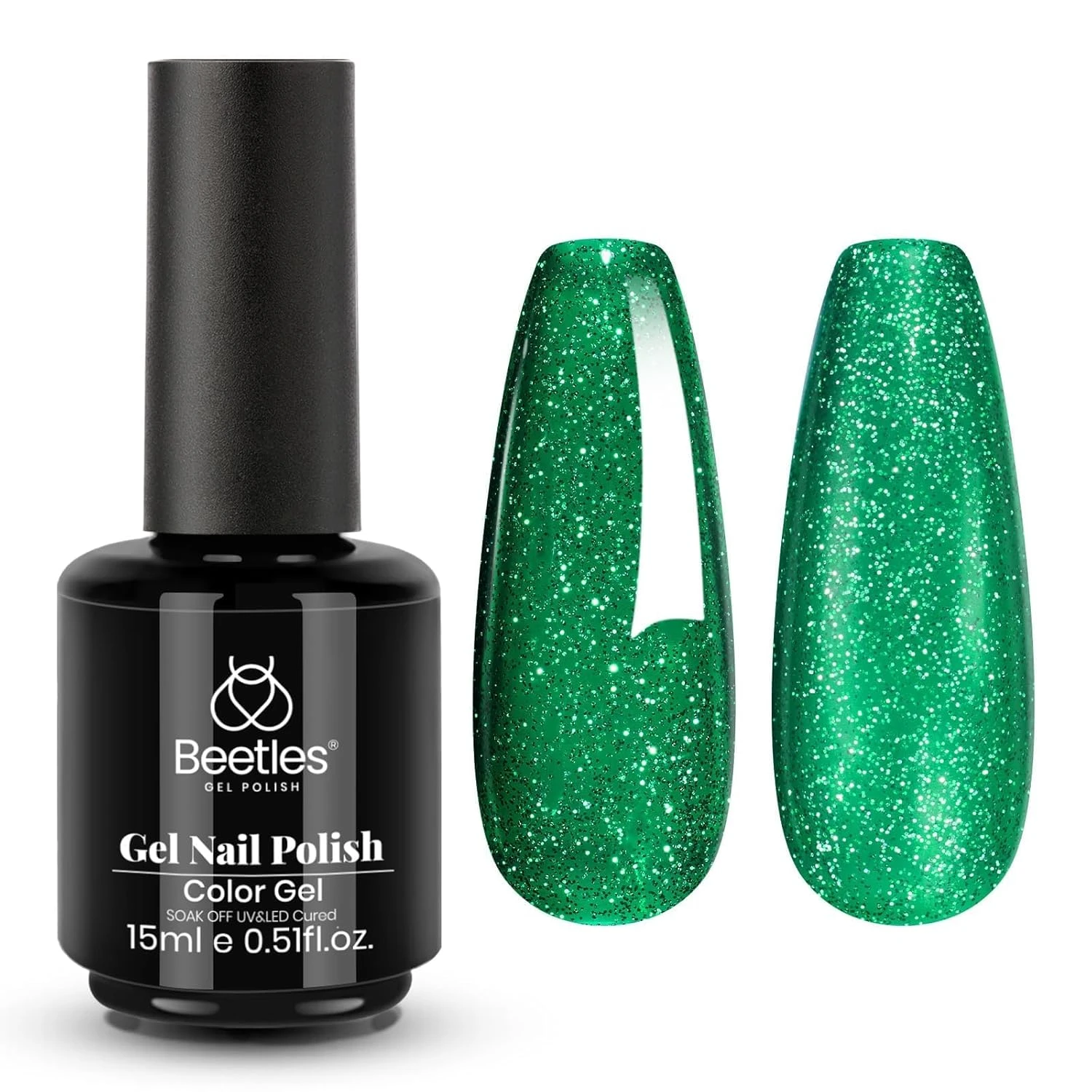 Green Nails Worth Saving: 16 Sets From Mint to Emerald for 2026 51 Holiday emerald gel color for gold accent nails