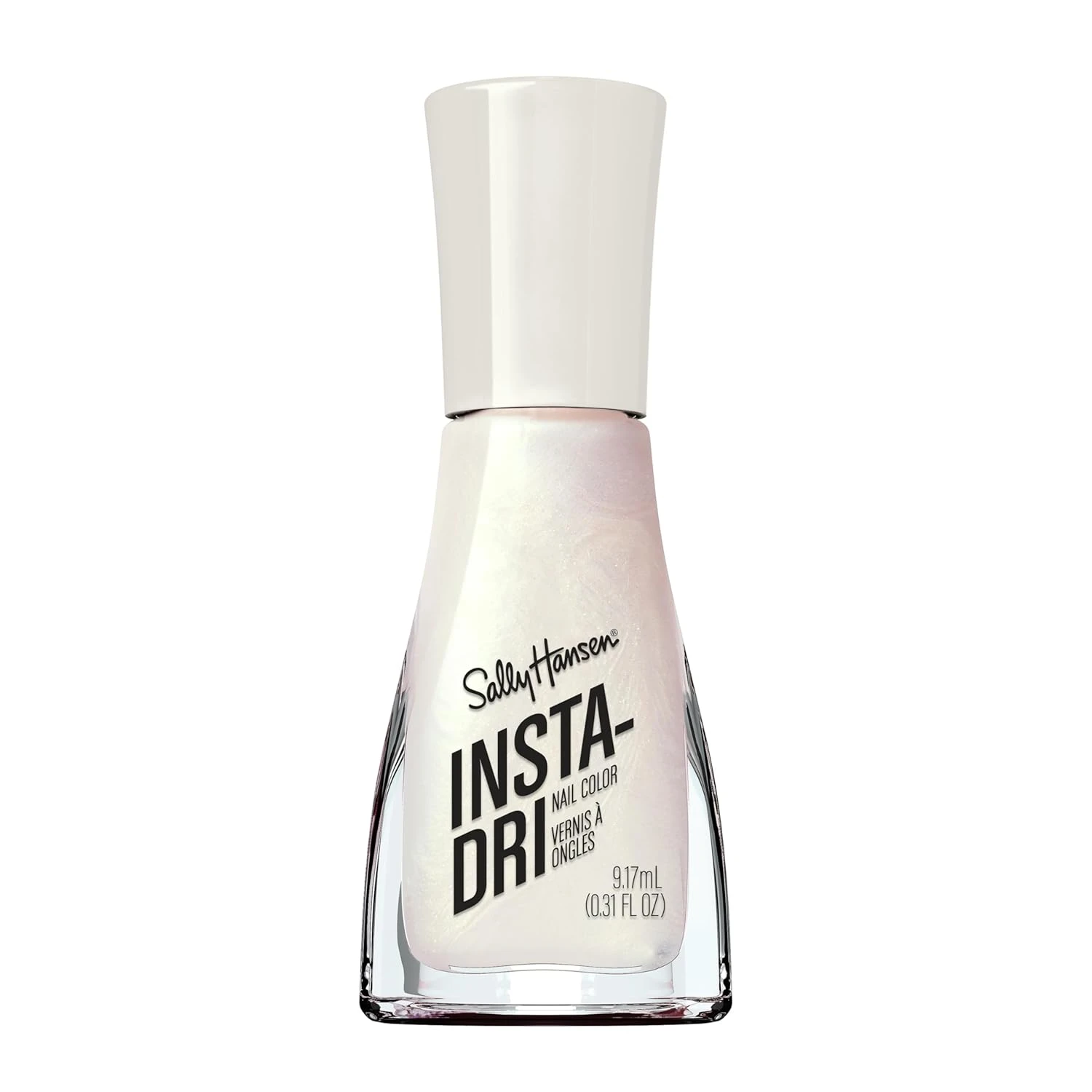 Icy white shimmer polish for christmas white nails