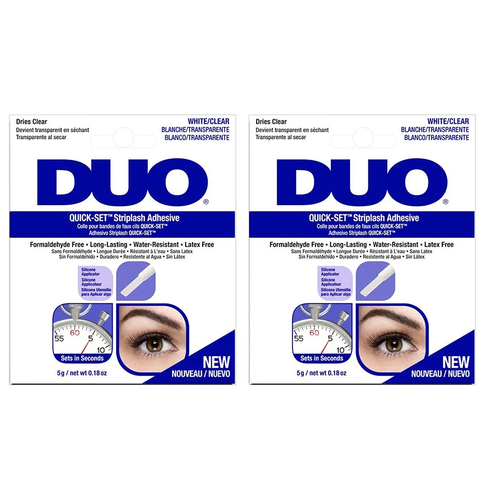 Clear lash adhesive for eye gem placement