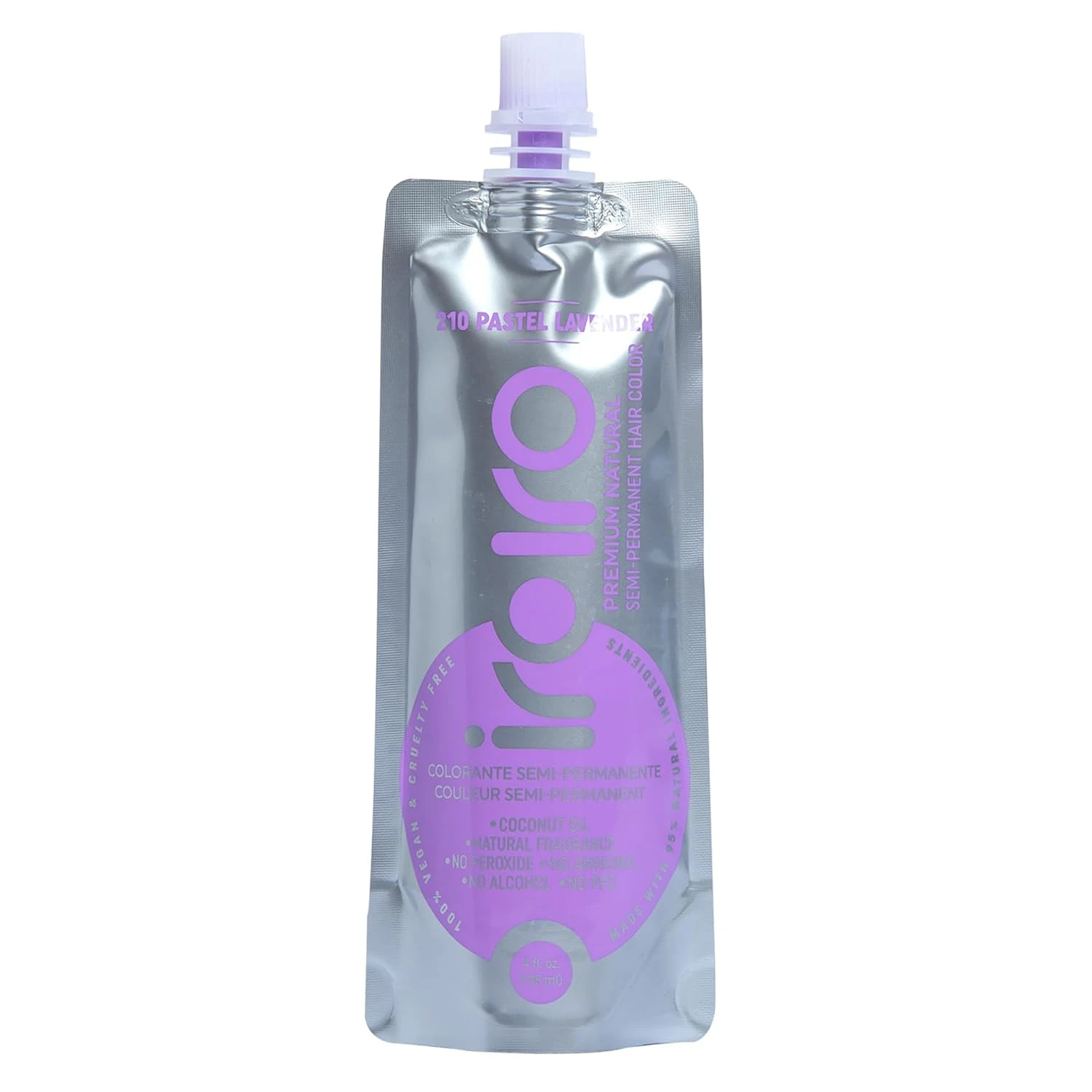 Lavender pastel hair rinse for temporary tint
