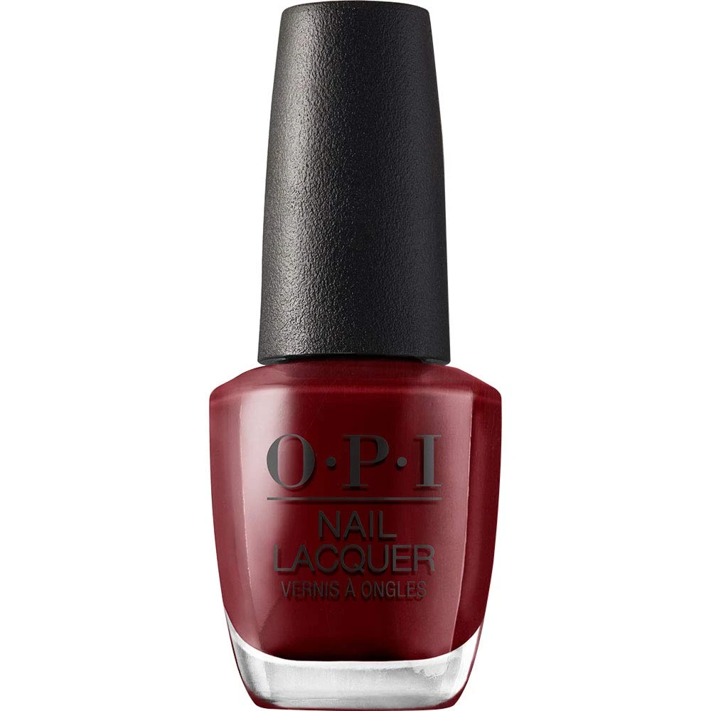 Matte burgundy nail polish for knit sweater nails
