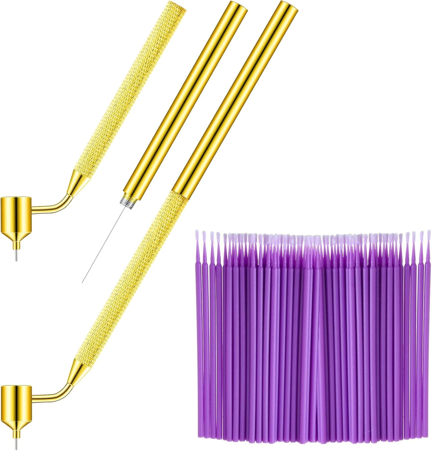 Micro dot detail pen for pink heart nails