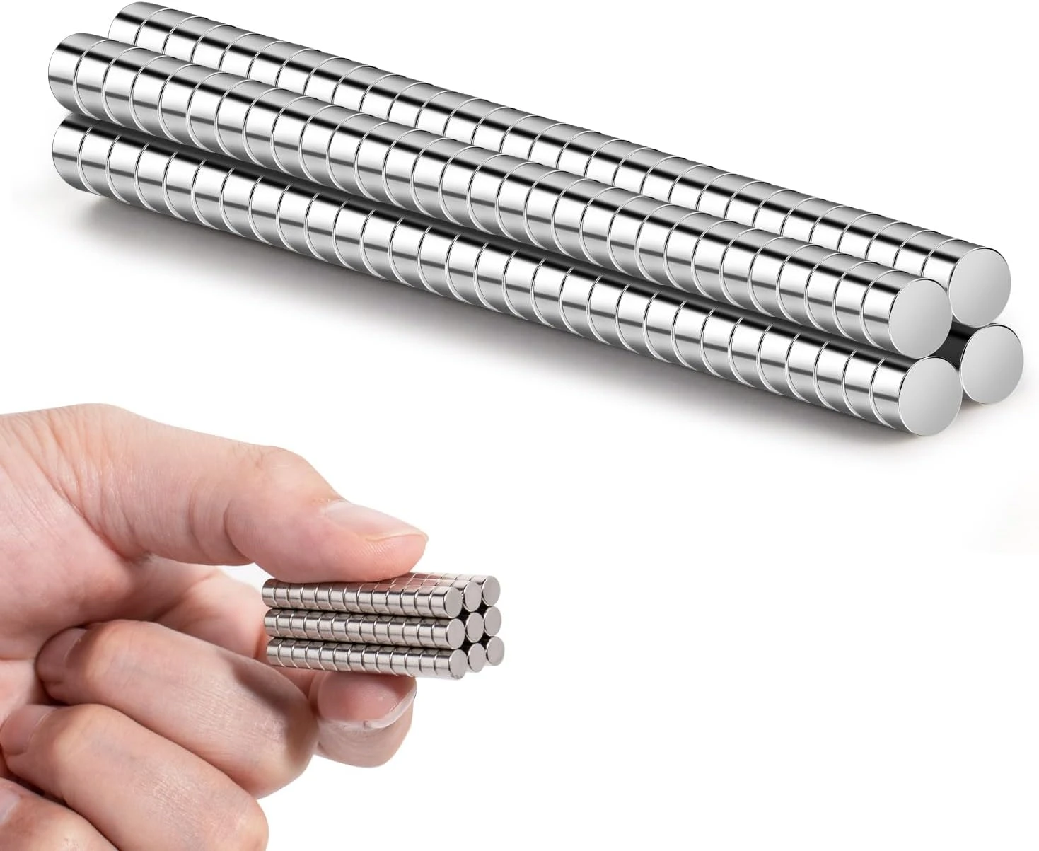 Mini bar nail magnet for white cat eye nails