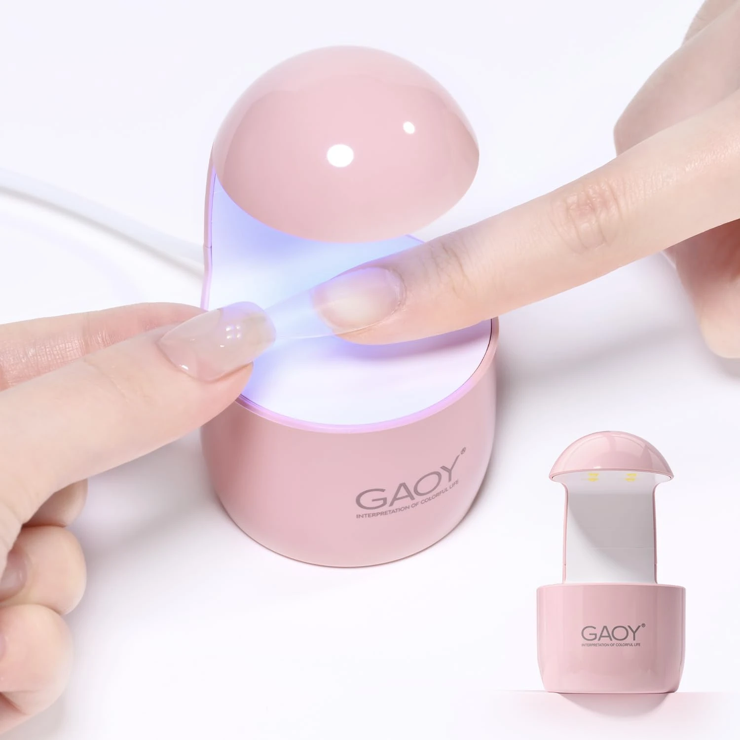Mini USB nail lamp for curing jelly nails