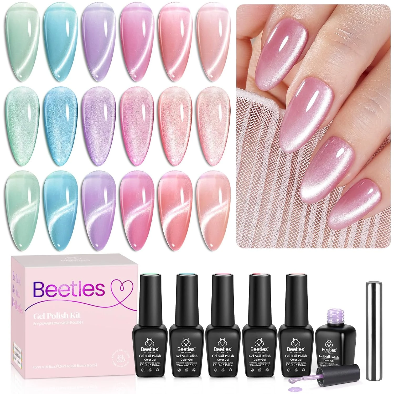 Mist velvet cat eye gel for classic velvet nails