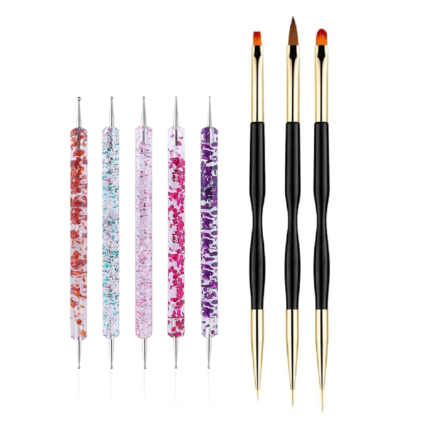 Nail dotting tool for dots and accents on simple nail designs