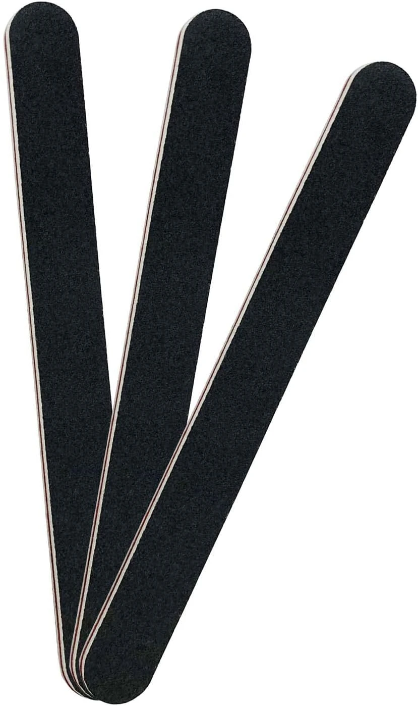 Nail file set for smoothing and prep on simple nail designs