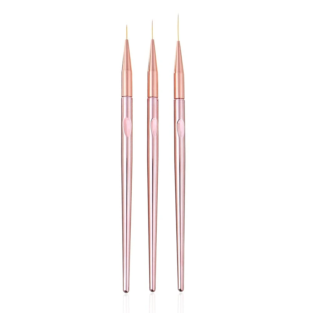 Nail liner brush for fine details on simple nail designs