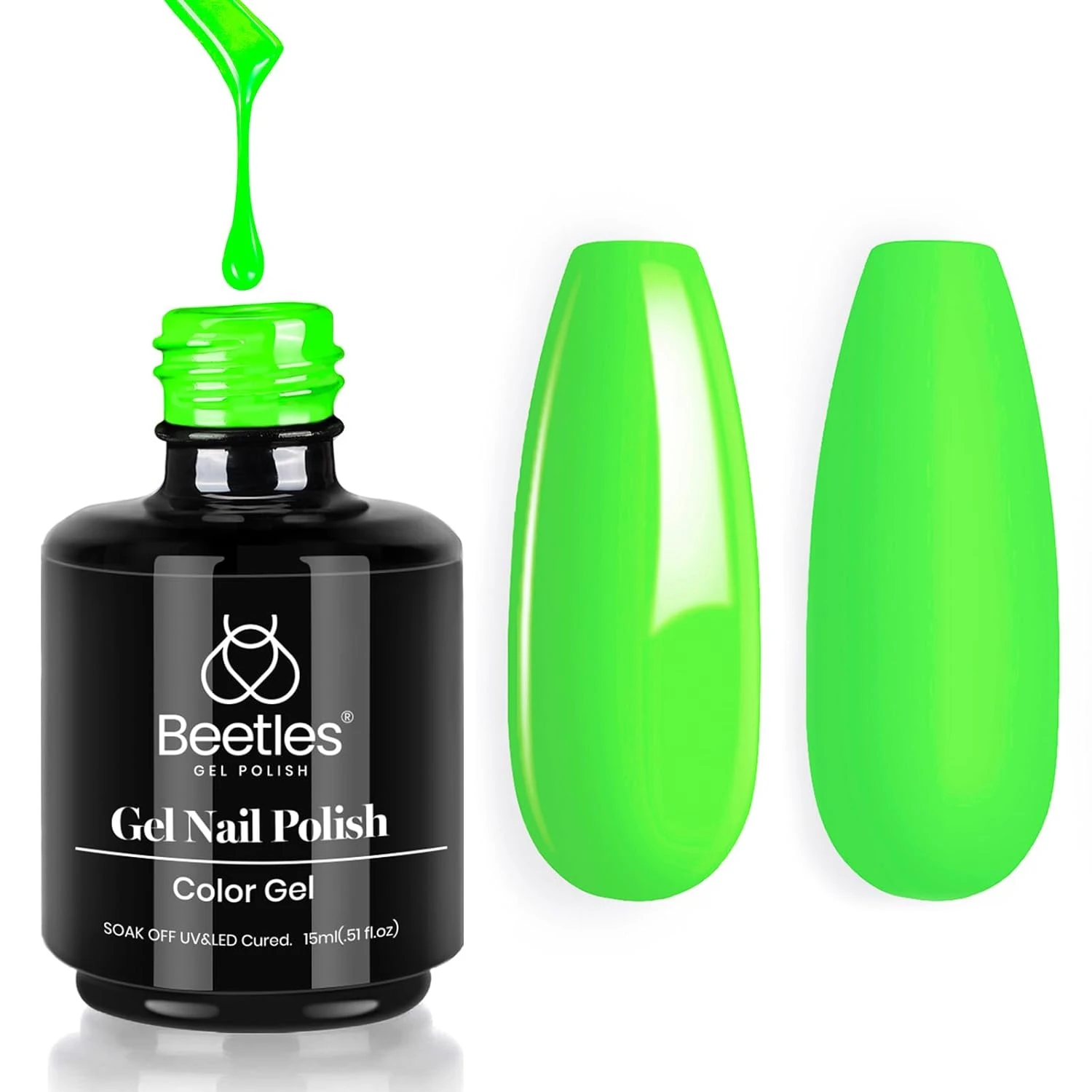 Green Nails Worth Saving: 16 Sets From Mint to Emerald for 2026 30 Neon lime gel polish for neon green nails
