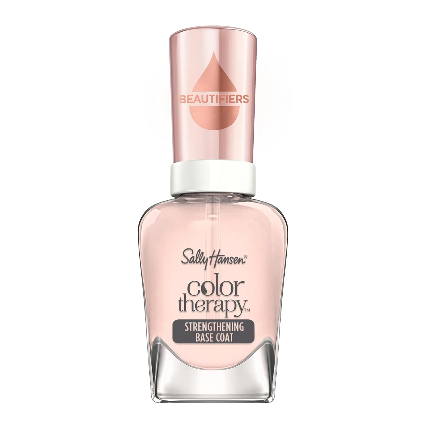 Nourishing base treatment for short pink nails