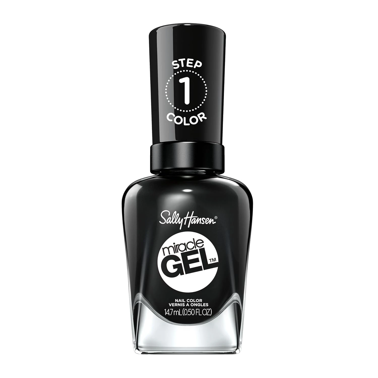 Onyx black gel polish for burgundy and black nails