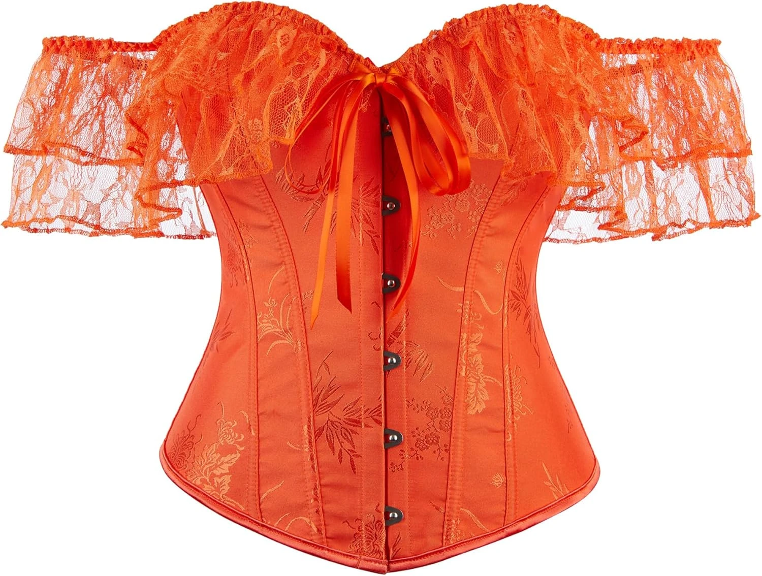 Orange corset top for concert outfit