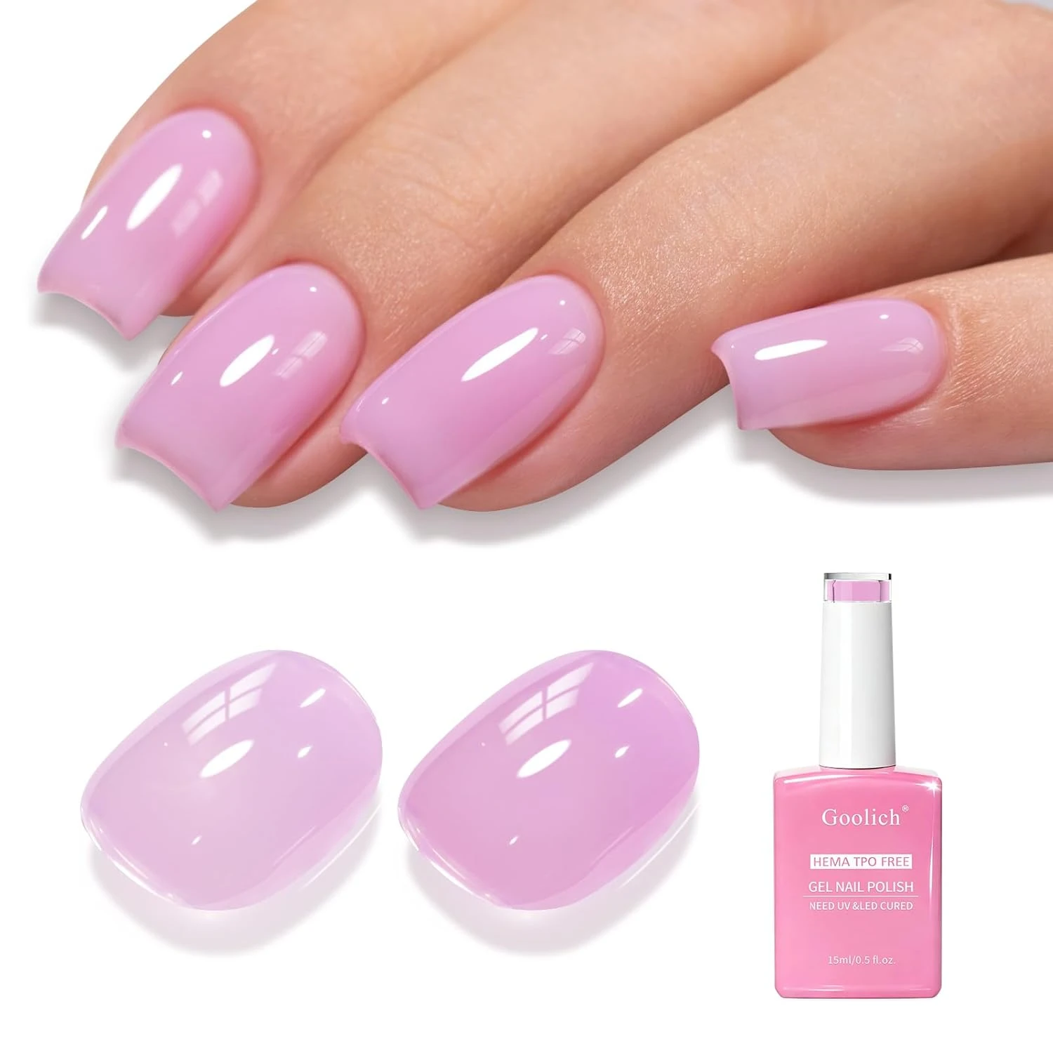 Orchid purple gel polish base for purple cat eye nails