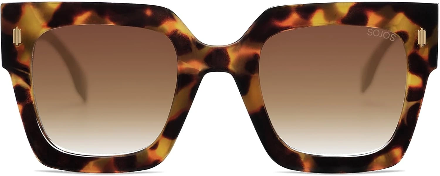 Tortoise oversized sunglasses for summer floral outfit