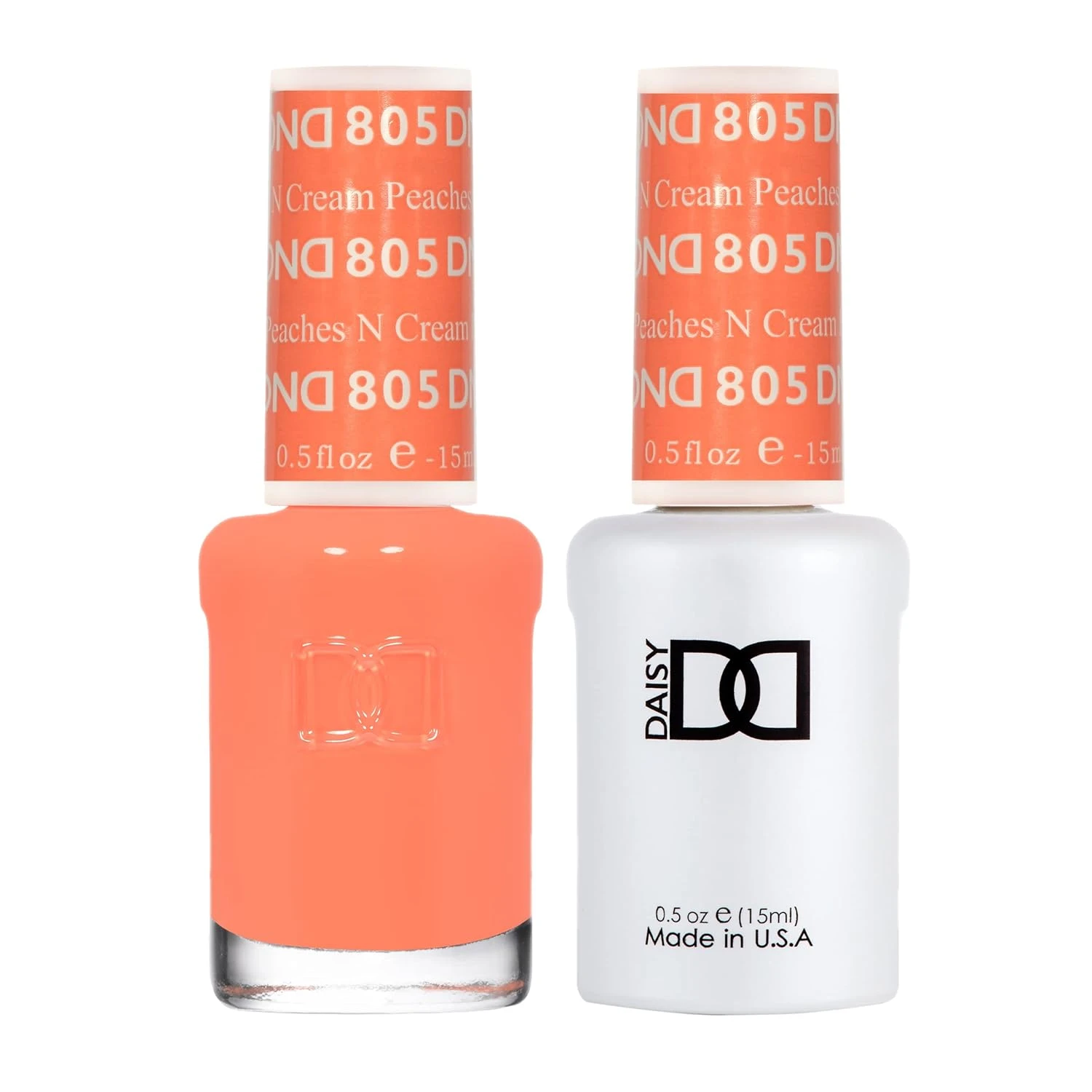 Peach and cream polish set base for ombre nails