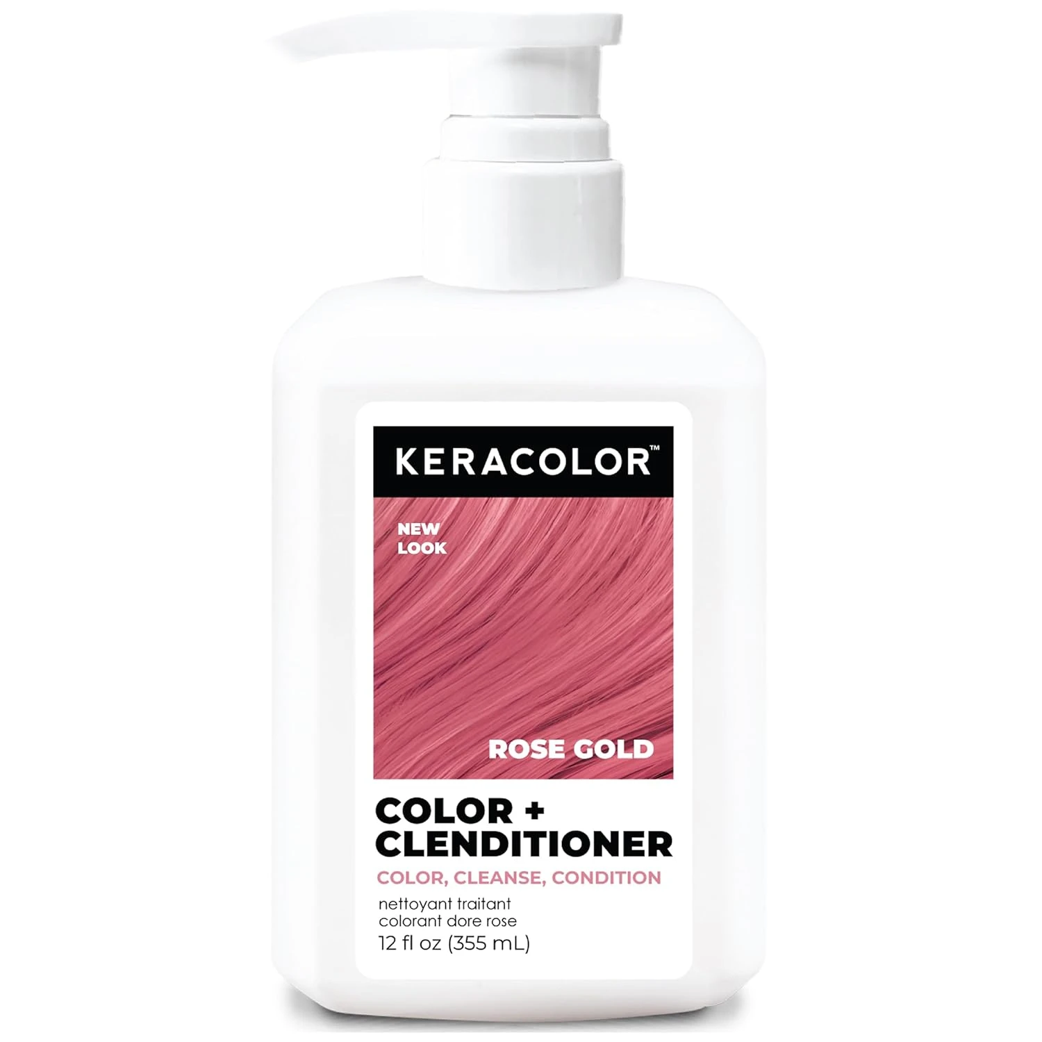 Peach toned hair glaze for champagne tint